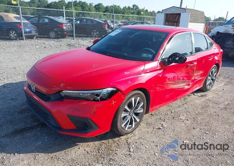 2022 Honda Civic Ex z USA, uszkodzony, nr VIN 2HGFE1F78NH318409